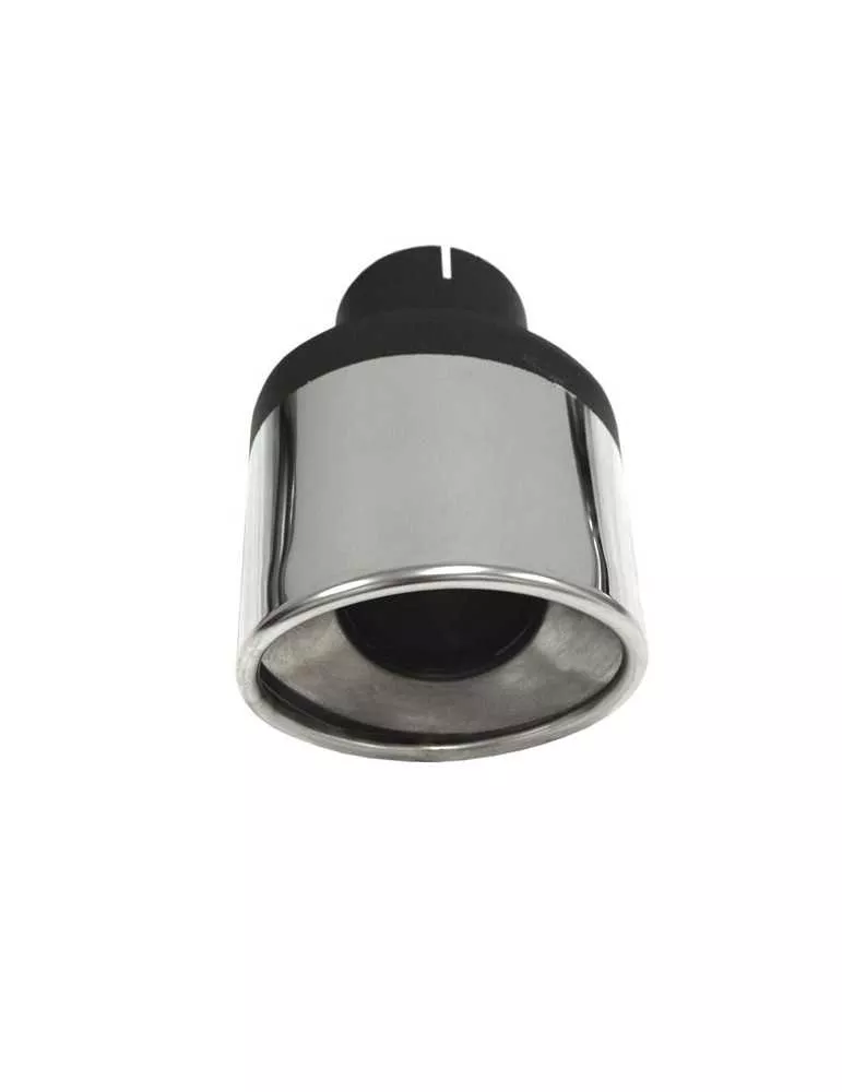 Pièce  Universelle - acier inoxidable - canule d'échappement Ellips 63mm droite