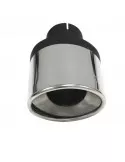 Pièce  Universelle - acier inoxidable - canule d'échappement Ellips 63mm droite