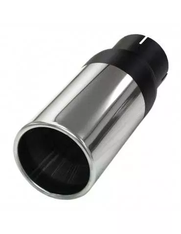 Pièce  Universelle - acier inoxidable - canule d'échappement Rondo 76mm