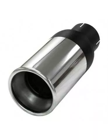 Pièce  Universelle - acier inoxidable - canule d'échappement Rondo XL 76mm