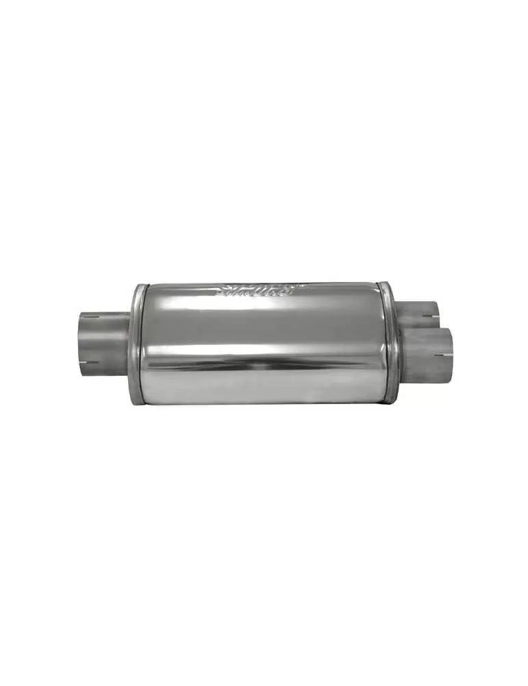 Pièce  Universelle - acier inoxidable - silencieux Split 76mm