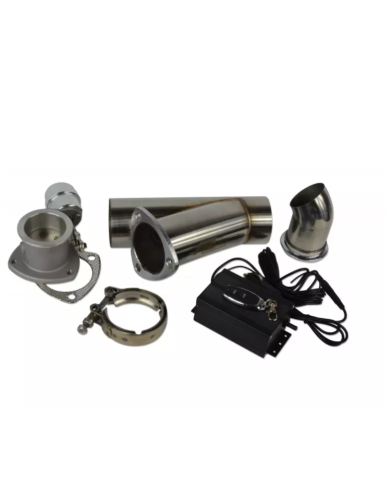 Valve échappement réglable Inox à commande Pneumatique 76MM