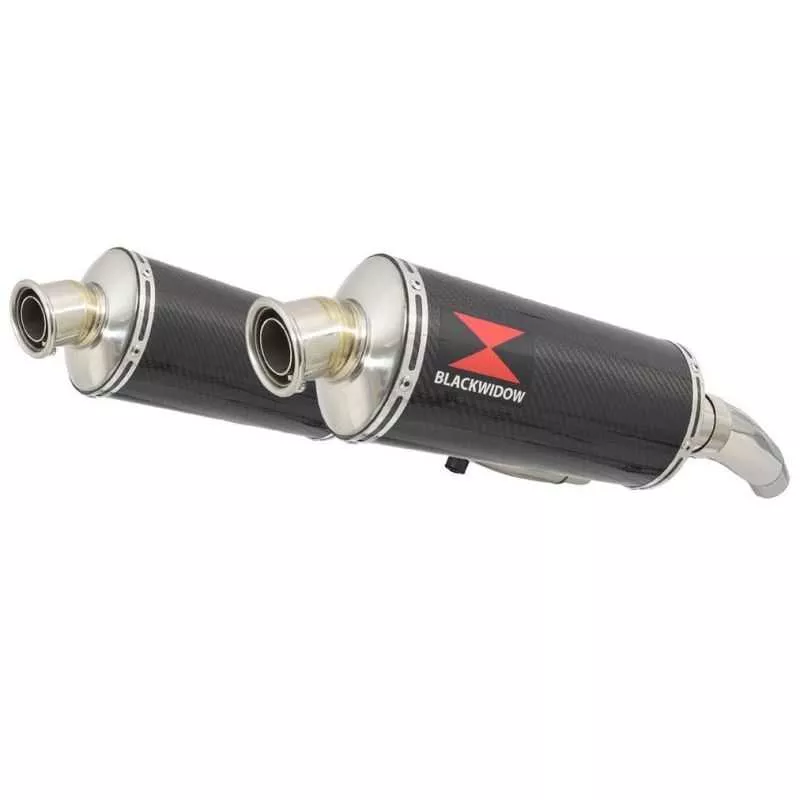 ZZR600 ZZR 600 4-2 Tube de raccord et Silencieux Ovale Carbone 300mm