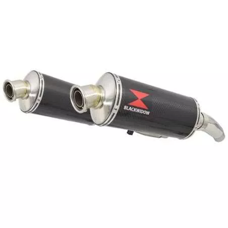 ZZR600 ZZR 600 4-2 Tube de raccord et Silencieux Ovale Carbone 300mm