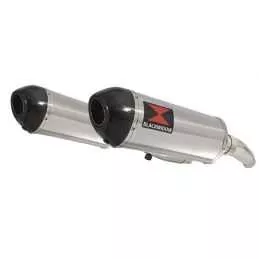 ZZR600 ZZR 600 4-2 Tube de raccord et Silencieux Ovale Inox/Carbone 300mm