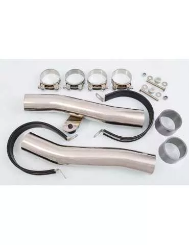 ZZR600 ZZR 600 4-2 Tube de raccord et Silencieux Ovale Noir En Inox 400mm