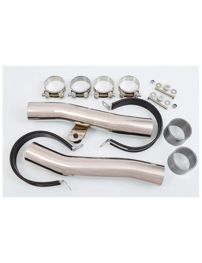 ZZR600 ZZR 600 4-2 Tube de raccord et Silencieux Ovale Noir En Inox 400mm