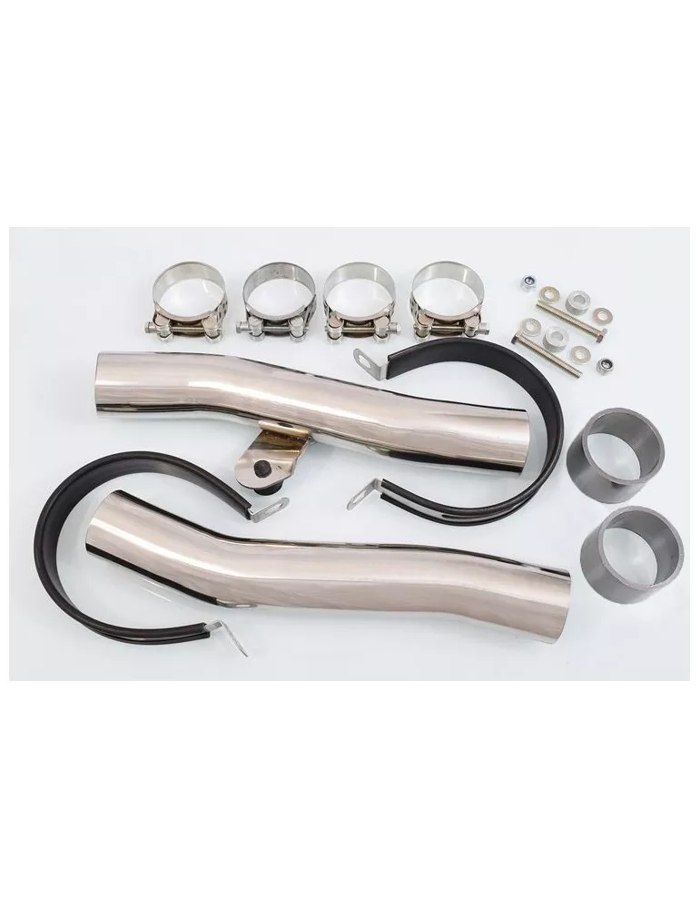 ZZR600 ZZR 600 4-2 Tube de raccord et Silencieux Ovale Noir En Inox 400mm