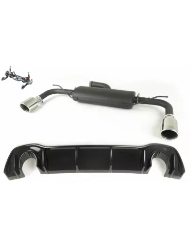 Silencieux Inox Ulter Sport + DiffuseurGOLF 8 1.5Tsi (train arrière Multi-bras) 2019 - 2022