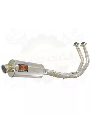 MT07 MT-07 2021-2023Passage Bas Décatalyseur Ligne complète & Silencieux Ovale En Inox 300mm