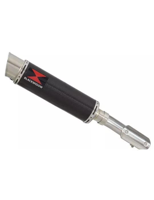 CRF1100 Africa Twin tube de raccord & Silencieux Rond GP Style Noir En Inox 2020-2023