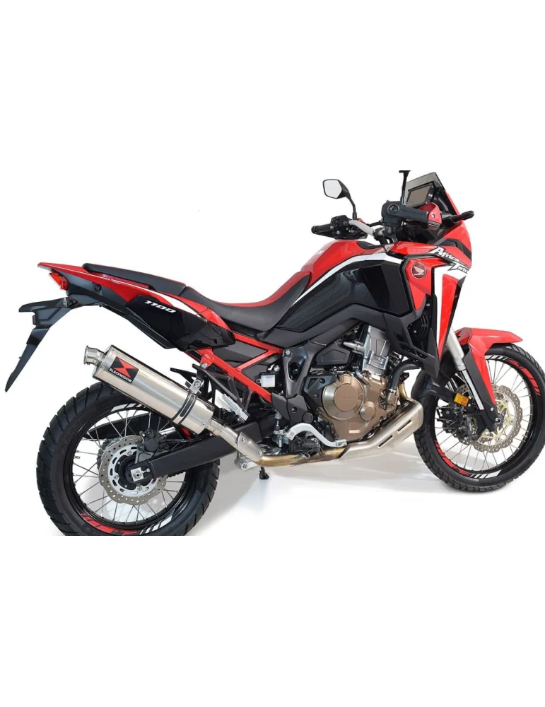 CRF1100 Africa Twin tube de raccord & Silencieux Ovale En Inox 2020-2023