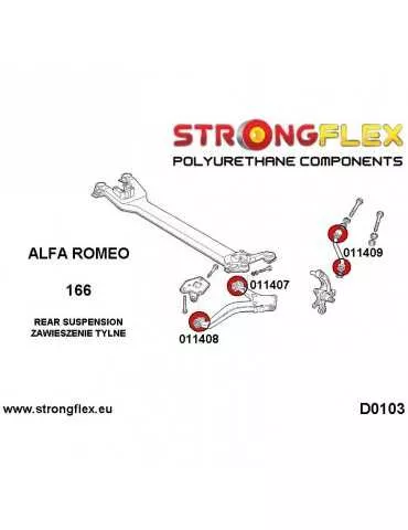  Silent block Polyuréthane SPORT Triangle de Suspension Arrière vertical Alfa Romeo / 166 (99-07) type 936 Alfa Romeo 166 98-