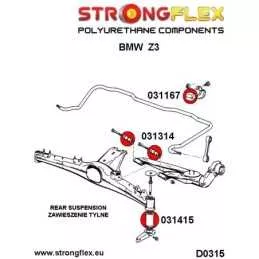 Silent block Polyuréthane de Barre stabilisatrice Arrière BMW Z3 94-02
