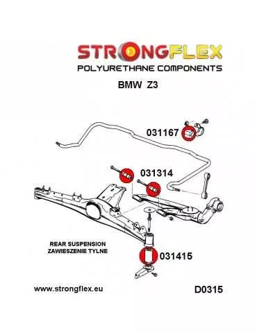  Silent block Polyuréthane de Barre stabilisatrice Arrière BMW Z4 E89 09-16
