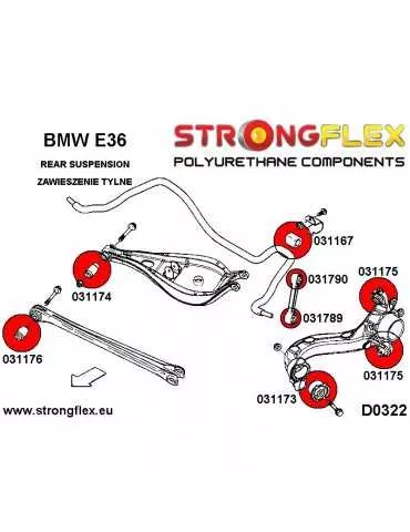  Silent block Polyuréthane Avant Triangle Bras Arrière  BMW E46 M3
