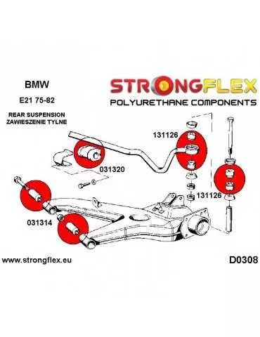  Silent block Polyuréthane SPORT Triangle Bras Arrière BMW 02 62-77
