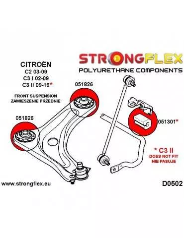  Barre stabilisatrice Support Avant SPORT Citroen C3 II 09-16

