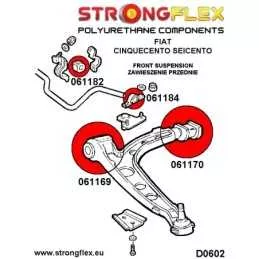  Silent block Polyuréthane Avant Triangle de Suspension Arrière Avant  Fiat Uno 83-02
