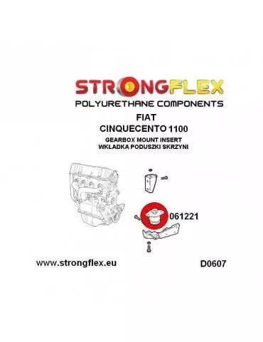  Support de boite de vitesse  Inserts Fiat Cinquecento 91-98
