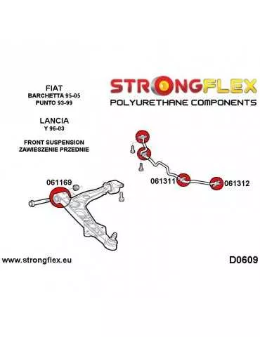  Liaison Moyeu Silent block Polyuréthane Bras stabilisatrice Avant Lancia Y 96-03  
