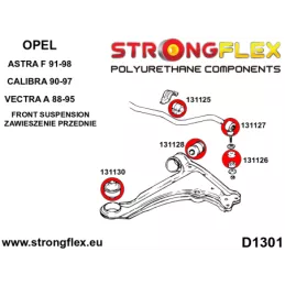  Silent block Polyuréthane SPORT Barre stabilisatrice Avant Opel / Vauxhall Astra F (91-98)
