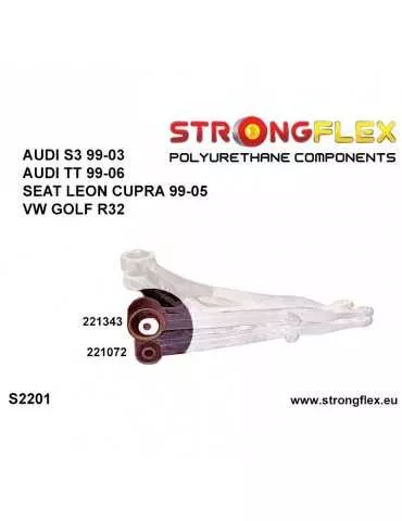  Silent block Polyuréthane 30mm SPORT Avant Triangle de Suspension Arrière  Volkswagen Golf II
