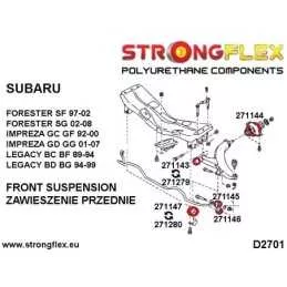  Silent block Polyuréthane SPORT Barre stabilisatrice Avant Subaru Legacy/Liberty BE BH 98-03

