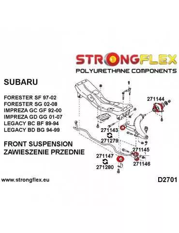  Silent block Polyuréthane SPORT Barre stabilisatrice Avant Subaru Legacy/Liberty BE BH 98-03
