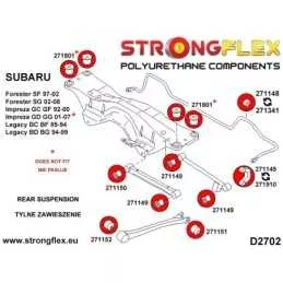  Silent block Polyuréthane SPORT Barre stabilisatrice Arrière Subaru Impreza GD GG 01-07
