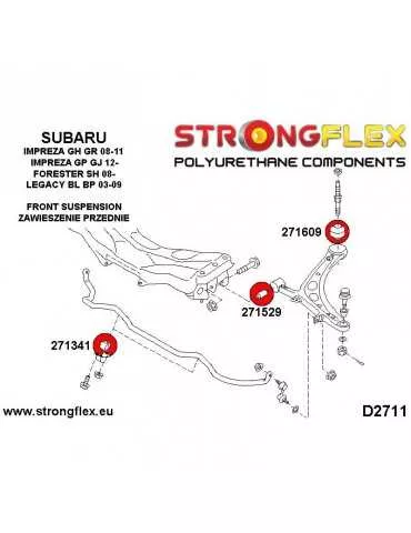  Silent block Polyuréthane SPORT Barre stabilisatrice  Subaru Baja 02-06
