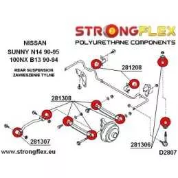  Silent block Polyuréthane SPORT Extérieur Brasto Liaison Moyeu Intérieur Track  Nissan Sunny N14 90-95 10pcs
