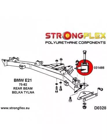  Silent block Polyuréthane SPORT Train Support Arrière BMW E21 75-82
