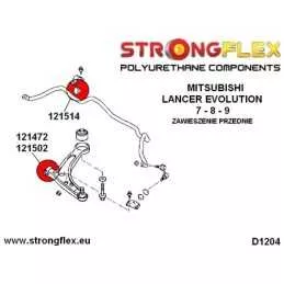  Silent block Polyuréthane SPORT Barre stabilisatrice Avant Mitsubishi Lancer Evolution X (Arrière Barre stabilisatrice)

