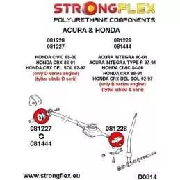  Silent block Polyuréthane SPORT Stabilestateur de levier de vitesse Honda CRX del Sol 92-97
