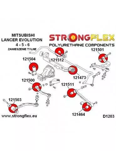  Silent block Polyuréthane Bras de Suspension  Mitsubishi Lancer Evolution
