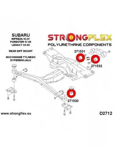  Train Support SPORT Arrière Subaru Impreza GC GF 92-00
