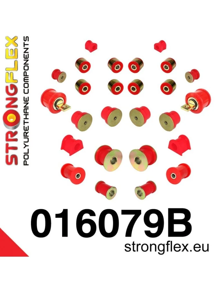  Kit Silent block Polyuréthane Train Avant Alfa Romeo 147 00-09
