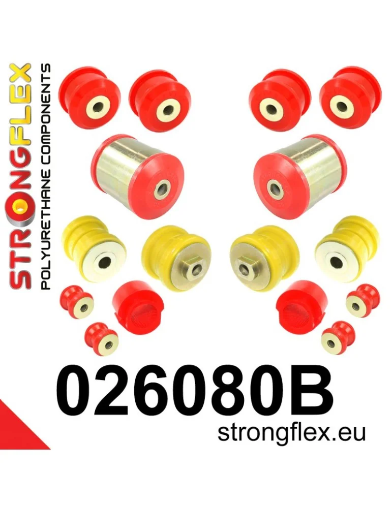  Kit Silent block Polyuréthane Train Avant Volkswagen Passat B5 96-05
