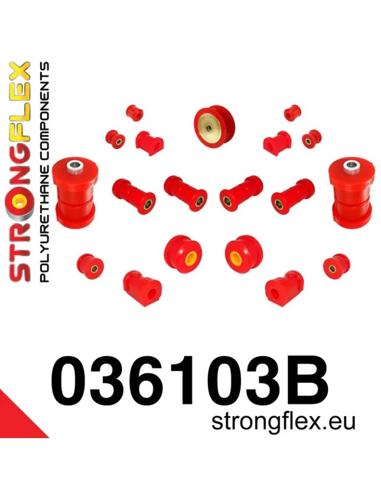  Kit Silent block Polyuréthane Train Avant BMW E30 82-91