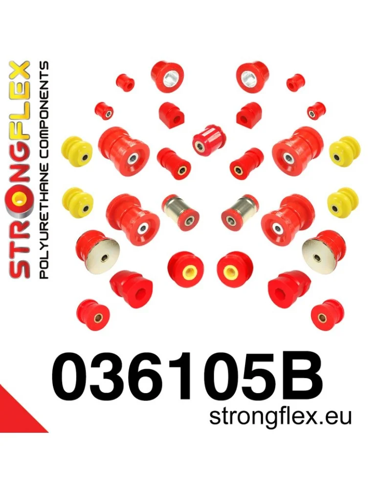  Silent block Polyuréthane kit SPORT Train de Suspension  BMW E36 90-99