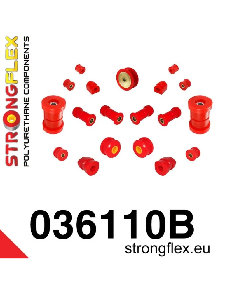  Kit Silent block Polyuréthane Train Avant BMW Z3 94-02