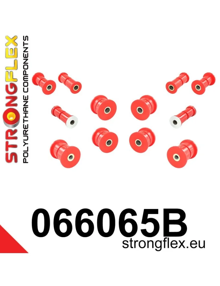 Kit Silent block Polyuréthane Train Avant et Arrière Fiat 125p 1300/1500 (67-91)
