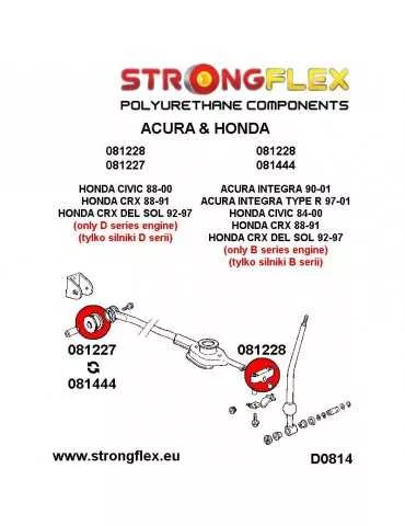  Silent block Polyuréthane kit Stabilestateur de Levier de Vitesse et Extension Support MG ZS 01-05
