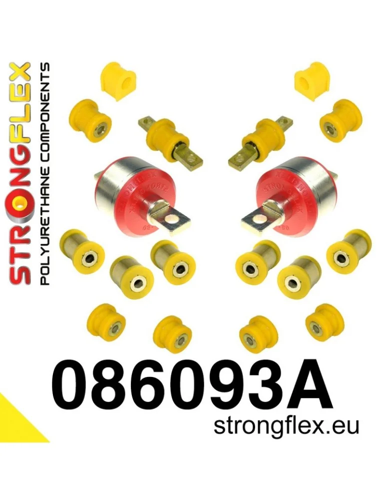  Kit SPORT Silent block Polyuréthane Train Avant et Arrière Honda Civic 95-00 JAPAN
