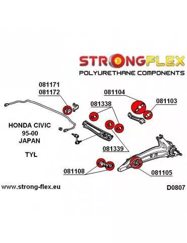  Kit SPORT Silent block Polyuréthane Train Avant et Arrière Honda Civic 95-00 JAPAN
