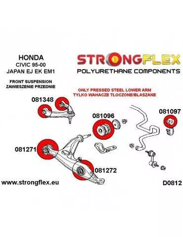  Kit SPORT Silent block Polyuréthane Train Avant Honda Civic 95-00 JAPAN
