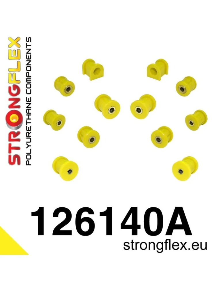  Kit SPORT Silent block Polyuréthane Train Avant et Arrière Mitsubishi Lancer Evolution IV - V - VI
