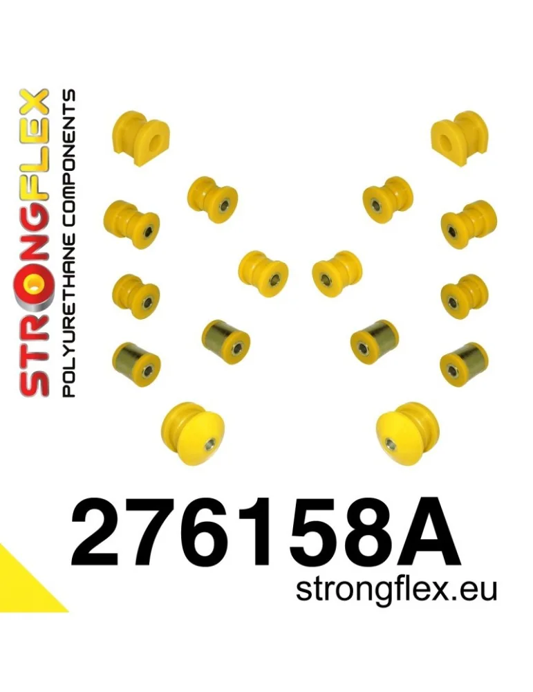  Kit SPORT Silent block Polyuréthane Train Avant et Arrière Subaru Legacy/Outback BL BP 03-09
