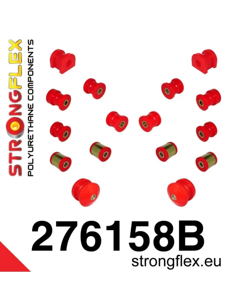  Kit Silent block Polyuréthane Train Avant et Arrière Subaru Legacy/Outback BL BP 03-09
